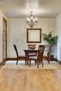 Elegant Breakfast Nook with Chandelier