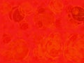 Elegant bright orange red Christmas background with geometric circles and rings pattern Royalty Free Stock Photo