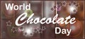 Elegant brown color background with beautiful text design of happy chocolate day