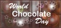 Elegant brown color background with beautiful text design of happy chocolate day