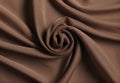 Elegant Brown Fabric With Soft Wrinkles and Texture