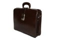 Elegant Brown Leather Briefcase Royalty Free Stock Photo