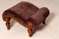 Elegant brown ottoman in a living room