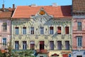 Elegant building facade Art Nouveau and Viennese Secession architecture in Arad