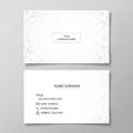 Elegant business card design with marble texture Royalty Free Stock Photo