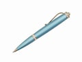 Elegant business teal and silver ballpoint pen