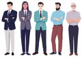 Corporate Command: Vector Illustration of Business Executives