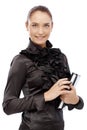 Elegant businesswoman with personal organizer Royalty Free Stock Photo