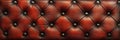 Elegant Button Tufted Leather Texture Background Design, Luxurious and Minimalist Aesthetic Style Royalty Free Stock Photo