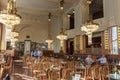 Elegant cafe in the centre of Prague. Royalty Free Stock Photo