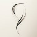 Elegant Calligraphic Abstractions: A Wing-inspired Drawing