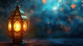 Elegant candle lantern decoration for Islamic holiday Ramadan