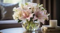 Elegant Carnation And Lily Arrangement For A Serene Living Space