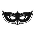 Elegant carnival mask icon, simple style Royalty Free Stock Photo