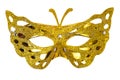 Elegant carnival mask for the Mardi Gras festival, isolated on white background Royalty Free Stock Photo