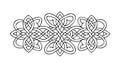Elegant Celtic Knot Border Design, Traditional Interlocking Vector, vector design Generative AI Royalty Free Stock Photo