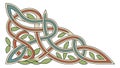 Elegant Celtic Knotwork Corner Border Design, vector design Generative AI Royalty Free Stock Photo