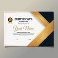 Elegant Certificate of Graduation Success School Print Template