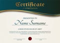 Elegant Certificate. Luxury Diploma Template Vector