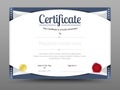 Elegant certificate template. Business certificate formal theme.