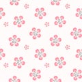 Elegant cherry blossom seamless pattern background