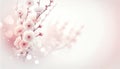 Elegant Cherry Blossoms Background for Springtime Design, AI Generated