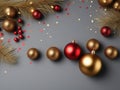 Elegant decoration Christmas background in bright wood style generative Ai. Ai generated. Royalty Free Stock Photo
