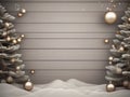 Elegant decoration Christmas background in bright wood style generative Ai. Ai generated. Royalty Free Stock Photo