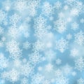 Elegant Christmas background with snowflakes Royalty Free Stock Photo