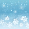 Elegant Christmas background with snowflakes Royalty Free Stock Photo