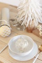 Elegant Christmas decoration of the dining table Royalty Free Stock Photo