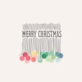 Elegant Christmas decoration with pastel colored pom poms