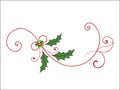 Elegant christmas flourish Royalty Free Stock Photo