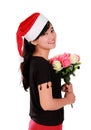 Elegant Christmas girl portrait Royalty Free Stock Photo