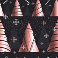 Elegant christmas new year seamless pattern Royalty Free Stock Photo