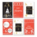 Elegant Christmas Sale cards/background set