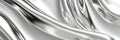 Elegant Chrome Waves Surface Abstract Background with Fluid Silver Reflection and Modern Design Royalty Free Stock Photo