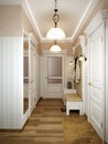 Elegant classic hall interior design