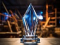 Elegant Clear Crystal Award - Symbol of Excellence and Achievement