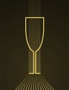 Elegant cocktail cup illustration