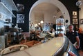 Elegant coffee bar in Rome