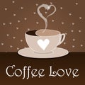 Elegant coffee themed background