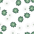 Elegant and colorful abstract flower design in a seamless pattern Royalty Free Stock Photo