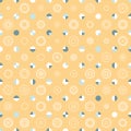 Elegant colourful Polka-Dot seamless vector pattern. Geometric background with tiled circles and semicircles.
