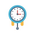 Elegant Compact Wall Clock Design Icon Royalty Free Stock Photo