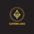 Elegant company logo for clothing Royalty Free Stock Photo