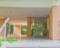 Elegant contemporary apartment building entrance Royalty Free Stock Photo