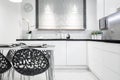 Elegant contemporary kitchen interior Royalty Free Stock Photo
