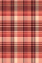 Elegant coral and brown plaid pattern. Perfect for textile design, website backgrounds, or fallthemed projects. This seamless Royalty Free Stock Photo