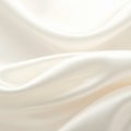 Elegant Cream Silk Fabric with Soft Folds and Subtle Light Reflectance Royalty Free Stock Photo